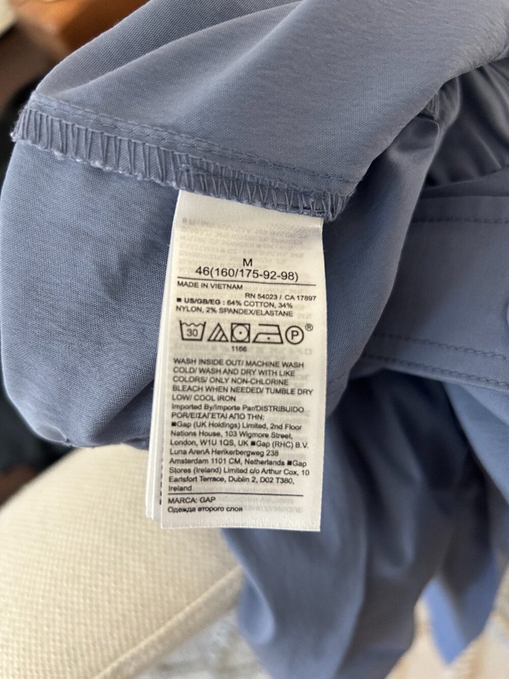 Gap Blue Pants Size M NWT - Picture 4 of 5